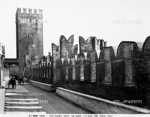 ACA-F-043466-0000 - The Scaligero Bridge, Verona - Date of photography: 1936 - Alinari Archives, Florence