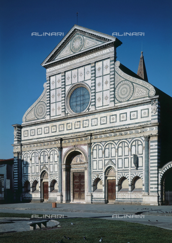 AGC-F-002081-0000 - Front of the Church of Santa Maria Novella, Florence - Date of photography: 1996 - Alinari Archives, Florence