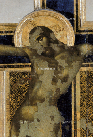 AGC-S-002119-0001 - Crucifix (detail of Christ's face), Cenni di Pepi said Cimabue (1240 ca.-1302), Museum of the Opera of S. Croce, Florence - Date of photography: 1996 - Alinari Archives, Florence