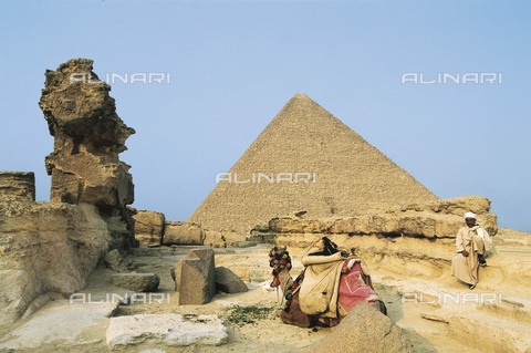 AIS-F-026204-0000 - Great Pyramid of Giza (Khufu's Pyramid). EGYPT. GIZA. Giza. Pyramids of Khufu and Khafre. Egyptian art. Old Kingdom. Architecture. - Vannini / Iberfoto/Archivi Alinari