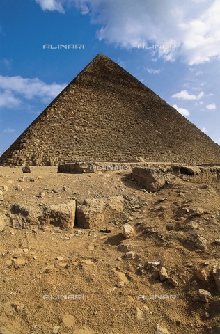 AIS-F-026208-0000 - EGYPT. GIZA. Giza. The Pyramid of Khufu. Egyptian art. Old Kingdom. Architecture. - Vannini / Iberfoto/Archivi Alinari