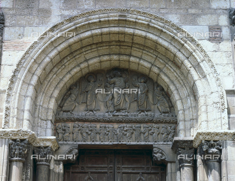 AIS-F-064413-0000 - L'Ascensione, lunetta del portale Miegeville, Cattedrale di Saint Sernin, Tolosa - Paul Maeyaert / Iberfoto/Archivi Alinari