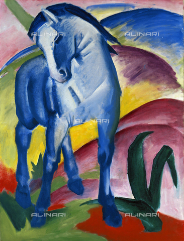 ATK-F-004585-0000 - Cavallo blu; dipinto di Franz Marc; Monaco, Stà¤dtische Galerie Lenbachhaus - Data dello scatto: 1983 ca. - Joachim Blauel / Artothek/Archivi Alinari