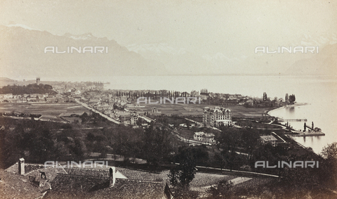 AVQ-A-000012-0002 - View of Vevey, on the Lake Geneva - Date of photography: 1860-1880 - Alinari Archives, Florence