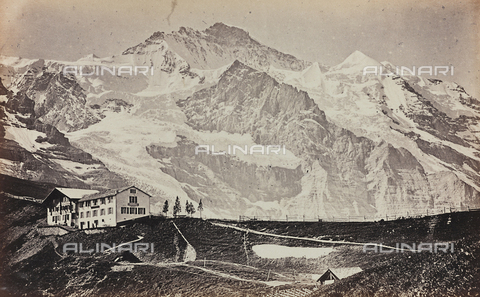 AVQ-A-000012-0013 - View of the Bernese Alps from the Kleine Scheidegg - Date of photography: 1860-1880 - Alinari Archives, Florence