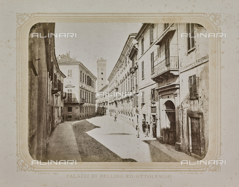 AVQ-A-000020-0013 - View of Bellino Palace and Ottolenghi Palace, Asti - Date of photography: 1878 ca. - Alinari Archives, Florence