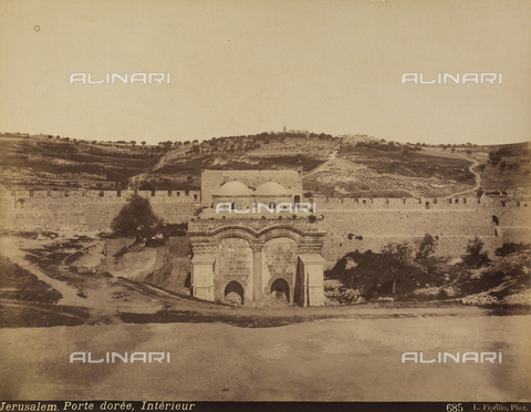 AVQ-A-000061-0006 - The Golden Gate in Jerusalem - Date of photography: 1885 ca. - Alinari Archives, Florence