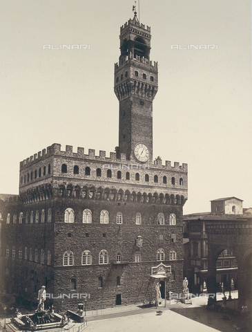 AVQ-A-000079-0003 - Palazzo Vecchio in Florence - Date of photography: 1855-1857 ca. - Alinari Archives, Florence