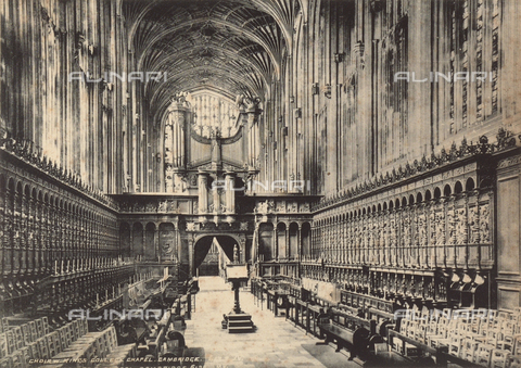 AVQ-A-000167-0001 - The choir of the chapel at King's College, Cambridge - Date of photography: 1890 ca. - Alinari Archives, Florence