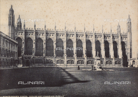 AVQ-A-000167-0004 - The side of King's College, Cambridge - Date of photography: 1890 ca. - Alinari Archives, Florence