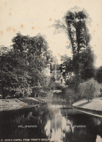 AVQ-A-000167-0006 - The garden of Saint John's College, Cambridge - Date of photography: 1890 ca. - Alinari Archives, Florence