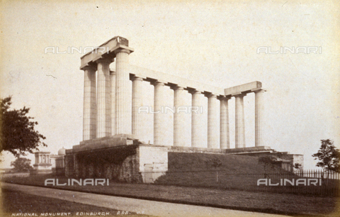 AVQ-A-000223-0039 - View of the incomplete National Monument in Edinburgh - Date of photography: 1860-1880 ca. - Alinari Archives, Florence