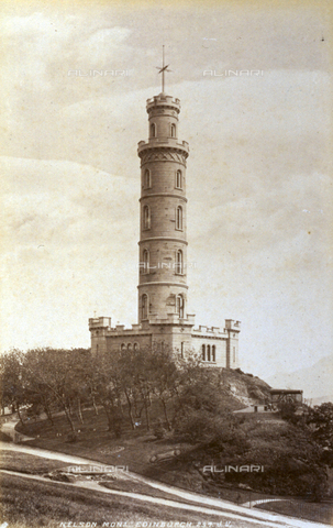 AVQ-A-000223-0040 - The Nelson's Monument on Calton Hill in Edinburgh - Date of photography: 1860-1880 ca. - Alinari Archives, Florence