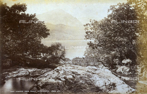 AVQ-A-000223-0058 - View of the pictoresque Loch Lomond in Scotland - Date of photography: 1860-1880 ca. - Alinari Archives, Florence