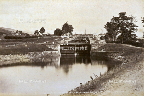 AVQ-A-000223-0074 - The so-called 'Neptune's Staircase', series of eight sluices which are part of the Caledonian Canal, in Great Britain - Date of photography: 1860-1880 ca. - Alinari Archives, Florence