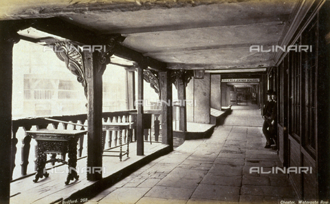 AVQ-A-000223-0109 - One of the porticoes of Watergate Street Gallery in Chester - Date of photography: 1870-1888 ca. - Alinari Archives, Florence
