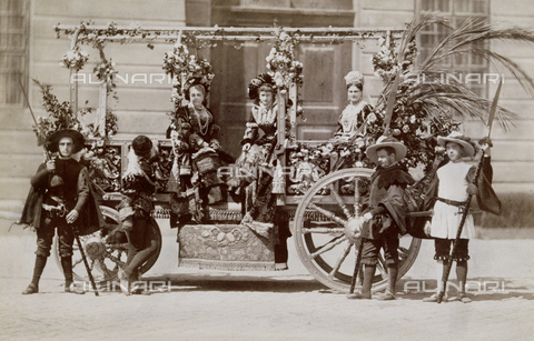 AVQ-A-000265-0051 - "Carrousel Vienne": group of people in historic garments - Date of photography: 1880 - Alinari Archives, Florence