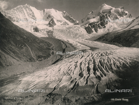 AVQ-A-000370-0012 - The Rosegg Glacier, in Switzerland - Date of photography: 1890 ca. - Alinari Archives, Florence