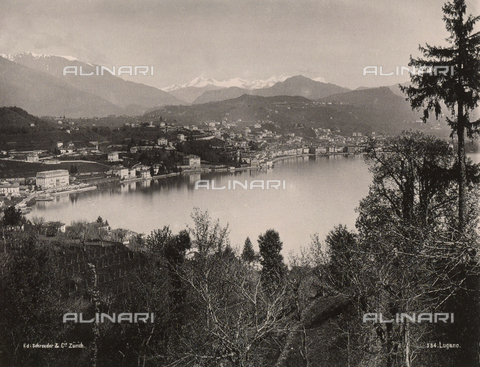 AVQ-A-000370-0024 - View of Lugano, Switzerland - Date of photography: 1890 ca. - Alinari Archives, Florence