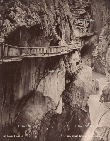 AVQ-A-000402-0046 - The Gorner gorge in Switzerland - Date of photography: 1910 ca. - Alinari Archives, Florence