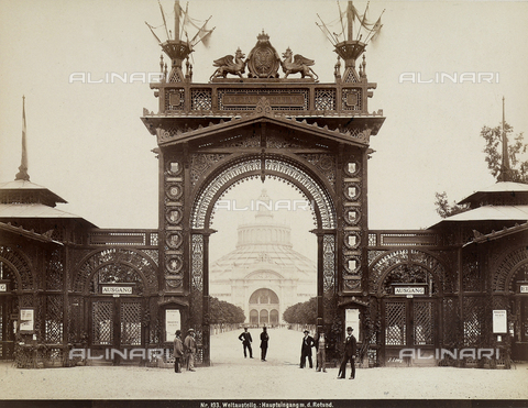 AVQ-A-000456-0002 - 1873 Vienna World's Fair: main entrance - Date of photography: 1873 - Alinari Archives, Florence