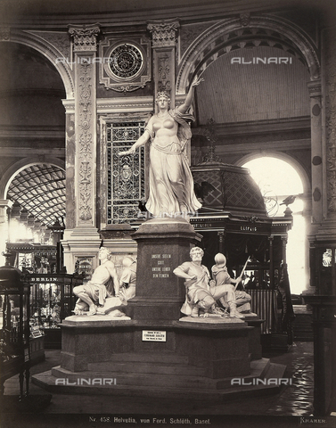 AVQ-A-000456-0041 - Vienna Universal Exhibition of 1873: Helvetia, sculpture by Ferdinand Schlà¶th - Date of photography: 1873 - Alinari Archives, Florence