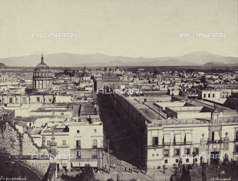 AVQ-A-000480-0005 - Panoramic View of Mexico City - Date of photography: 06/02/1896 - Alinari Archives, Florence