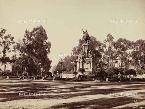 AVQ-A-000480-0021 - Monument to Cristoforo Colombo in Mexico City - Date of photography: 06/02/1896 - Alinari Archives, Florence