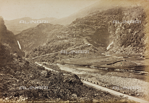 AVQ-A-000630-0009 - Sivlefos ved Stalheim Waterfalls, Naeroydal Valley, Norway - Date of photography: 1890 ca. - Alinari Archives, Florence