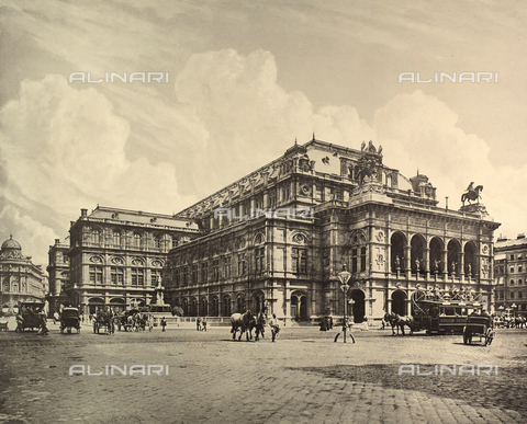AVQ-A-000671-0003 - Vienna Opera House. Photograph taken from "Album von Wien" edited by V. A. Heck of Vienna, printed by M. Jaffé of Vienna - Date of photography: 1905 ca. - Alinari Archives, Florence
