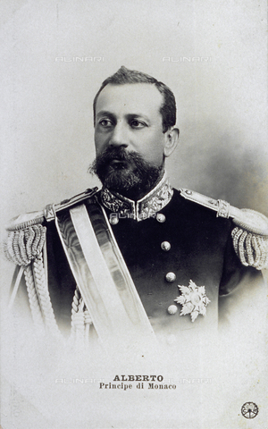 AVQ-A-000806-0057 - Half-length Portrait of Albert, Prince of Monaco - Date of photography: 1900 ca. - Alinari Archives, Florence