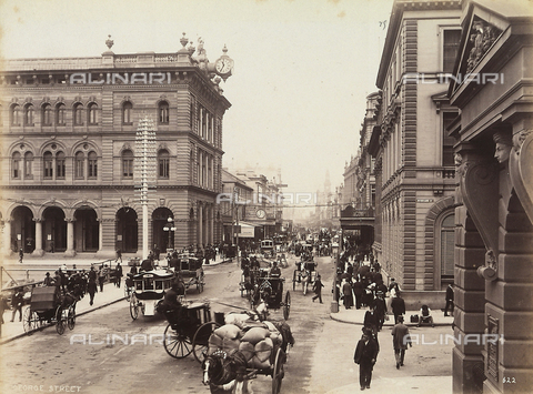 AVQ-A-000845-0075 - View of George Street in Sydney, Australia - Date of photography: 1890 ca. - Alinari Archives, Florence