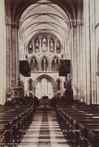 AVQ-A-000897-0072 - Interior of the Cathedral of St. Patrick in Dublin, Ireland - Date of photography: 1898 ca. - Alinari Archives, Florence