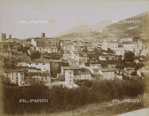 AVQ-A-000921-0012 - Panorama of Gualdo Tadino - Date of photography: 1899 - Gabba Raccolta Acquisto / Alinari Archives, Florence