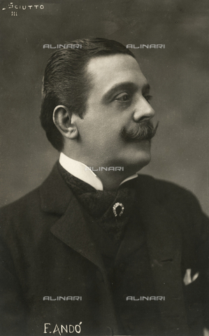 AVQ-A-000949-0071 - Portrait of Flavio Andò (1851-1915), theater actor - Date of photography: 1890-1900 ca. - Alinari Archives, Florence