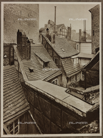 AVQ-A-001387-0001 - Album "Das malerische Berlin": the rooftops of Berlin at Nikolaikirchhof - Date of photography: 1914 - Alinari Archives, Florence