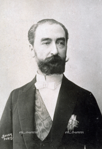 AVQ-A-001391-0004 - Half-length portrait of the politician Sadi Carnot, President of the French Republic from 1887 to 1894 - Date of photography: 1880-1890 ca. - Alinari Archives, Florence