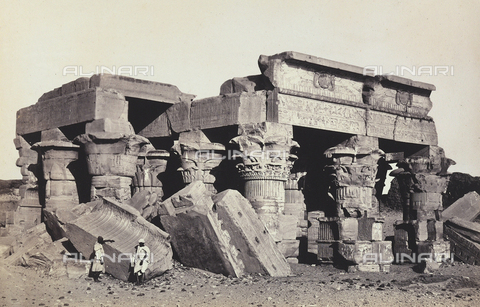 AVQ-A-001437-0003 - "Egypt and Palestine": ruins of the temple of Sobek and Haroeri of Kom Ombo, Upper Egypt - Date of photography: 1857 - Alinari Archives, Florence