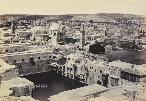 AVQ-A-001437-0004 - "Egypt and Palestine": the pool of Hezekiah and the dome of St. Sepulchre, Jerusalem - Date of photography: 1857 - Alinari Archives, Florence