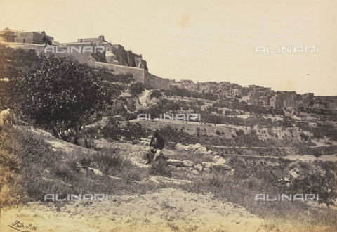AVQ-A-001437-0009 - "Egypt and Palestine": view of Bethlehem with the Basilica of the Nativity, Palestine - Date of photography: 1857 - Alinari Archives, Florence