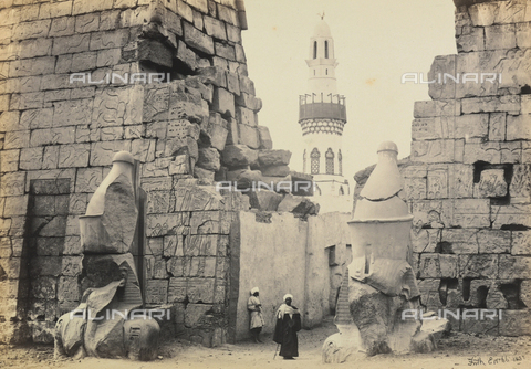 AVQ-A-001437-0013 - "Egypt and Palestine": ruins of the temple of Luxor (El'Uqsor), Egypt - Date of photography: 1857 - Alinari Archives, Florence