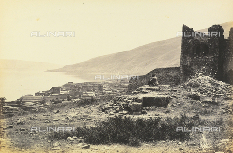 AVQ-A-001437-0021 - "Egypt and Palestine": view of the lake and city of Tiberias, Palestine - Date of photography: 1857 - Alinari Archives, Florence