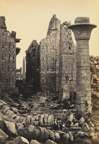 AVQ-A-001437-0045 - "Egypt and Palestine": temple of Pharoah Shishak, Karnak, Egypt - Date of photography: 1857 - Alinari Archives, Florence