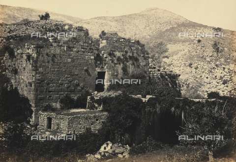 AVQ-A-001437-0052 - "Egypt and Palestine": ruins of the ancient Caesarea Phillippi near the Banias river, Palestine - Date of photography: 1857 - Alinari Archives, Florence
