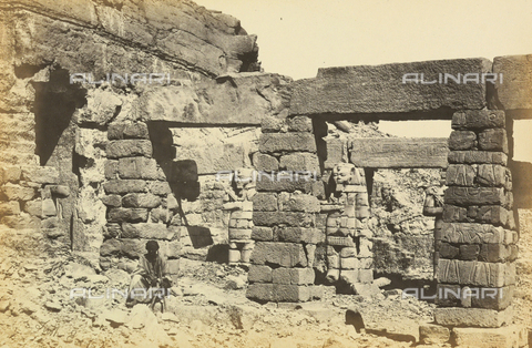 AVQ-A-001437-0075 - "Egypt and Palestine": portico of the temple of Gerf Hossayn in Nubia - Date of photography: 1857 - Alinari Archives, Florence