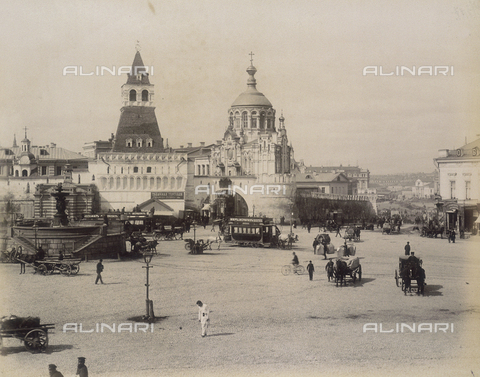 AVQ-A-001446-0016 - Lubianka Square in Moscow - Date of photography: 1880 ca. - Alinari Archives, Florence