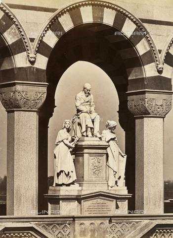AVQ-A-001547-0027 - Monument to Giulio Sarti, Monumental Cemetery in Milan - Date of photography: 1885 ca. - Alinari Archives, Florence