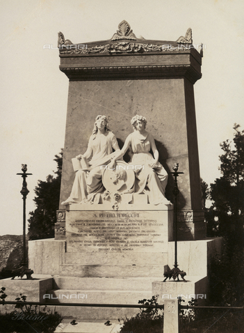 AVQ-A-001547-0029 - Monument to Pietro Robecchi, Monumental Cemetery in Milan - Date of photography: 1885 ca. - Alinari Archives, Florence