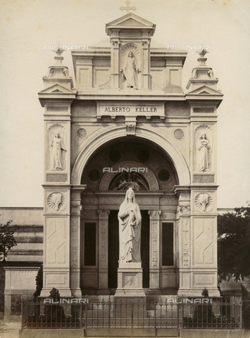 AVQ-A-001547-0031 - Monument to Alberto Keller, Monumental Cemetery in Milan - Date of photography: 1885 ca. - Alinari Archives, Florence