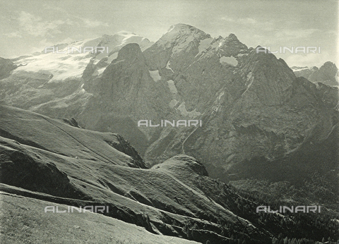 AVQ-A-001889-0028 - Marmolada and Vernel peaks - Date of photography: 1925-1930 - Alinari Archives, Florence